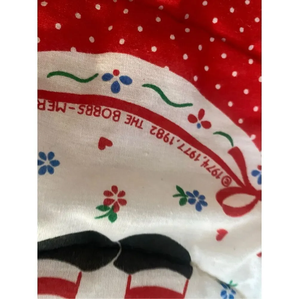 Raggedy Ann Andy Sleeping Bag Toddler Nap Mat USA Red Polka Dot Retro Vintage